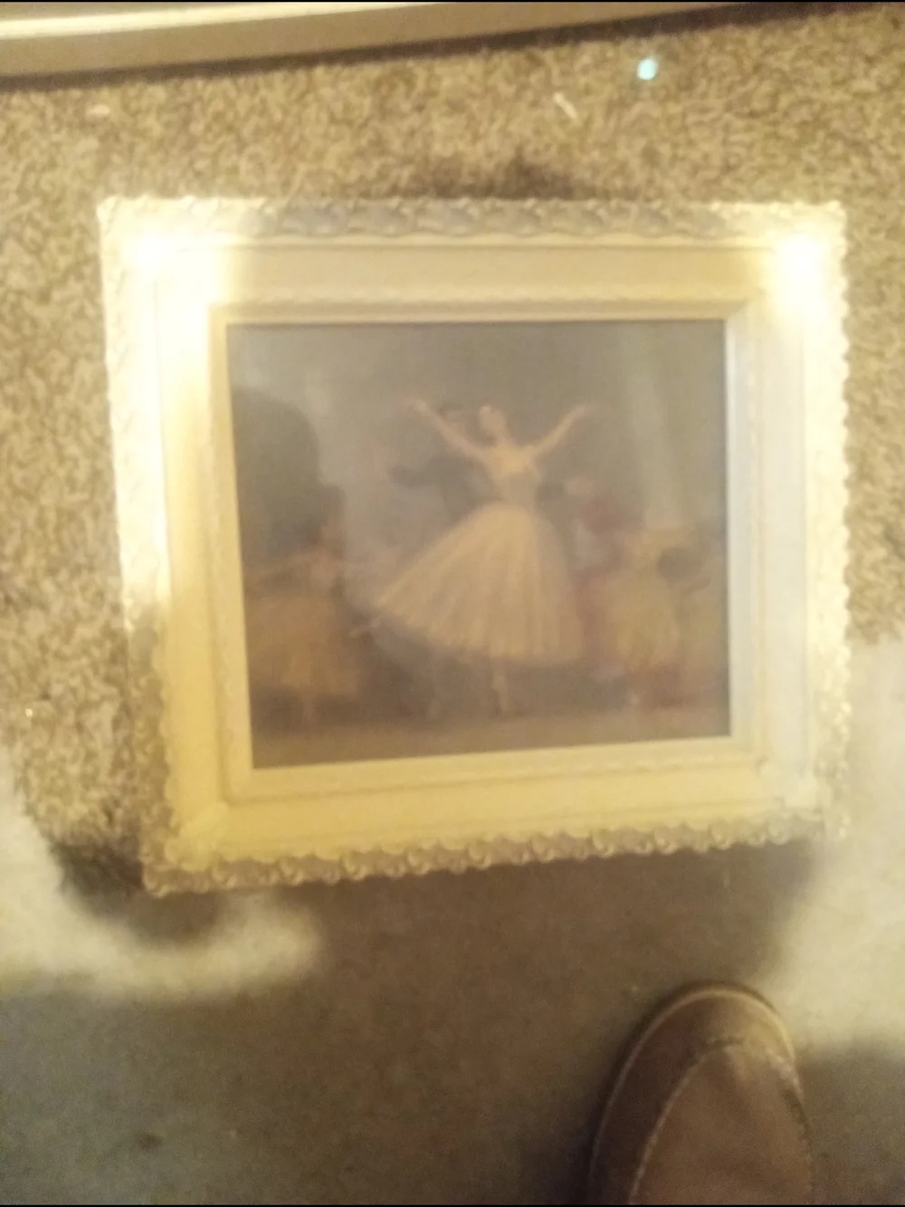Classic White Framed Ballet Print Wall Art